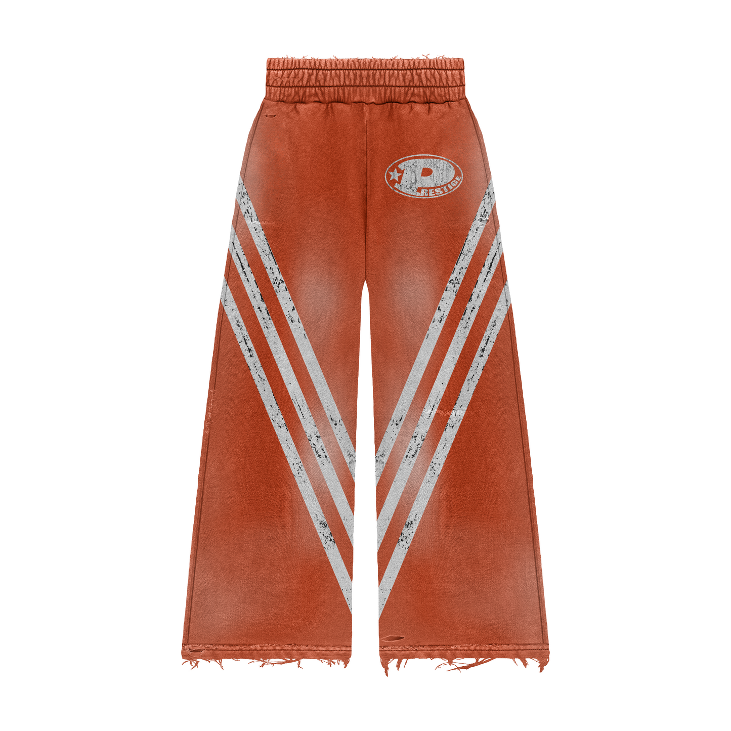 orange prestige rhinestone sweatpants