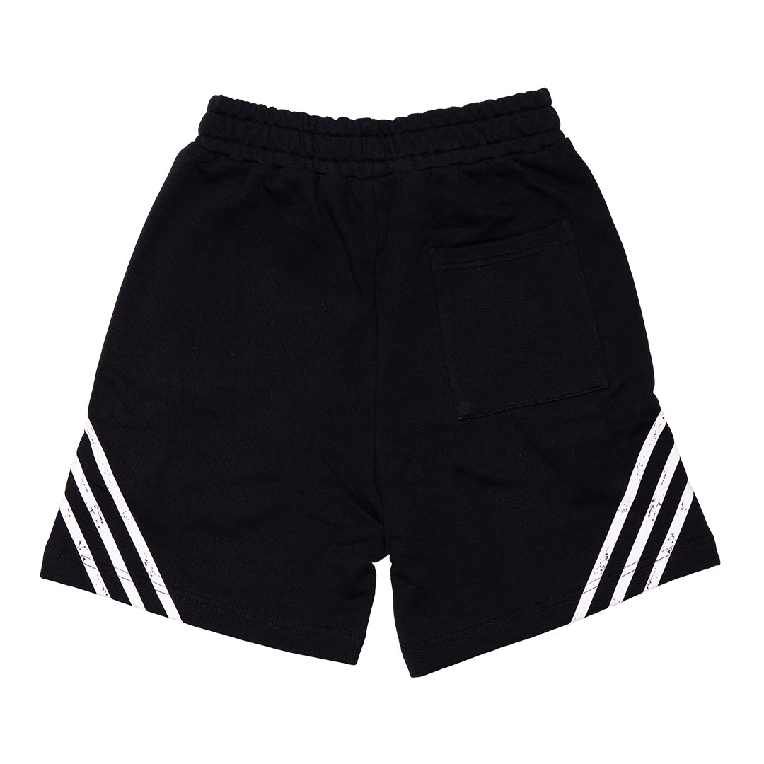 prestige "p logo" striped shorts