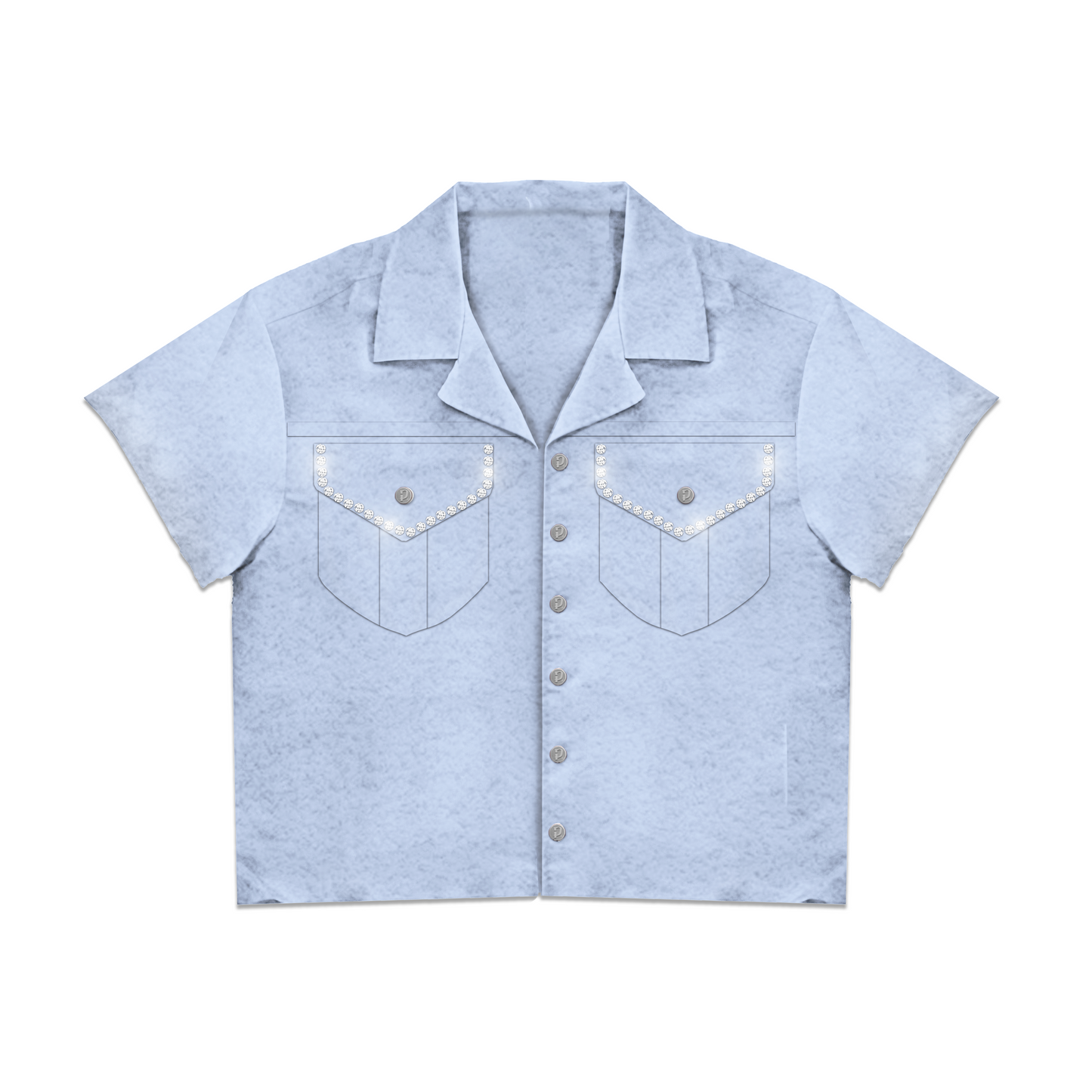 prestige rhinestone button up