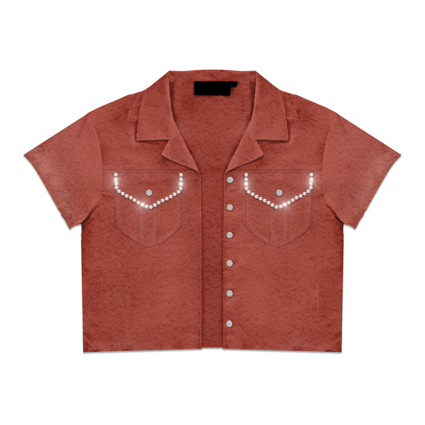 prestige rhinestone button up