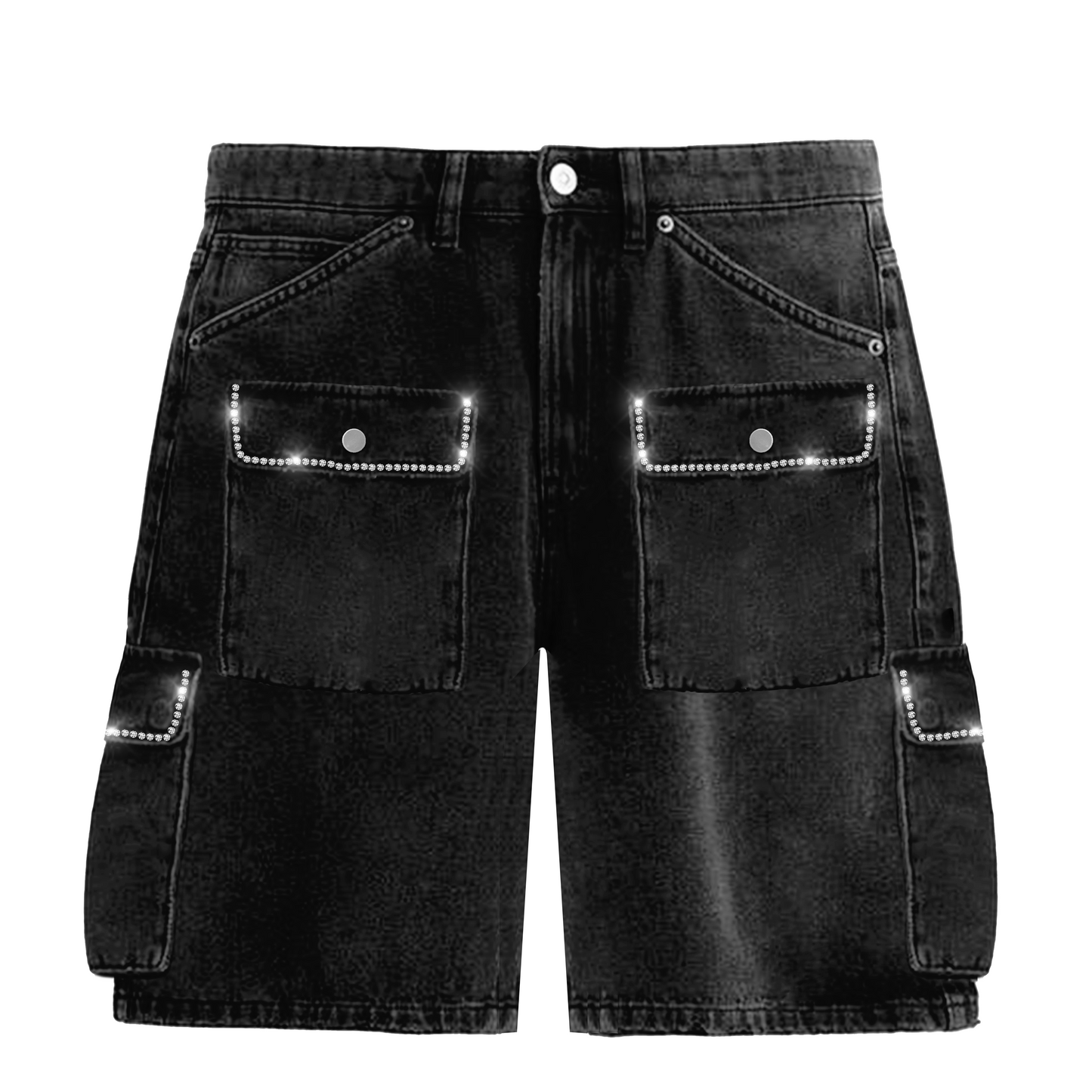 prestige rhinestone set shorts