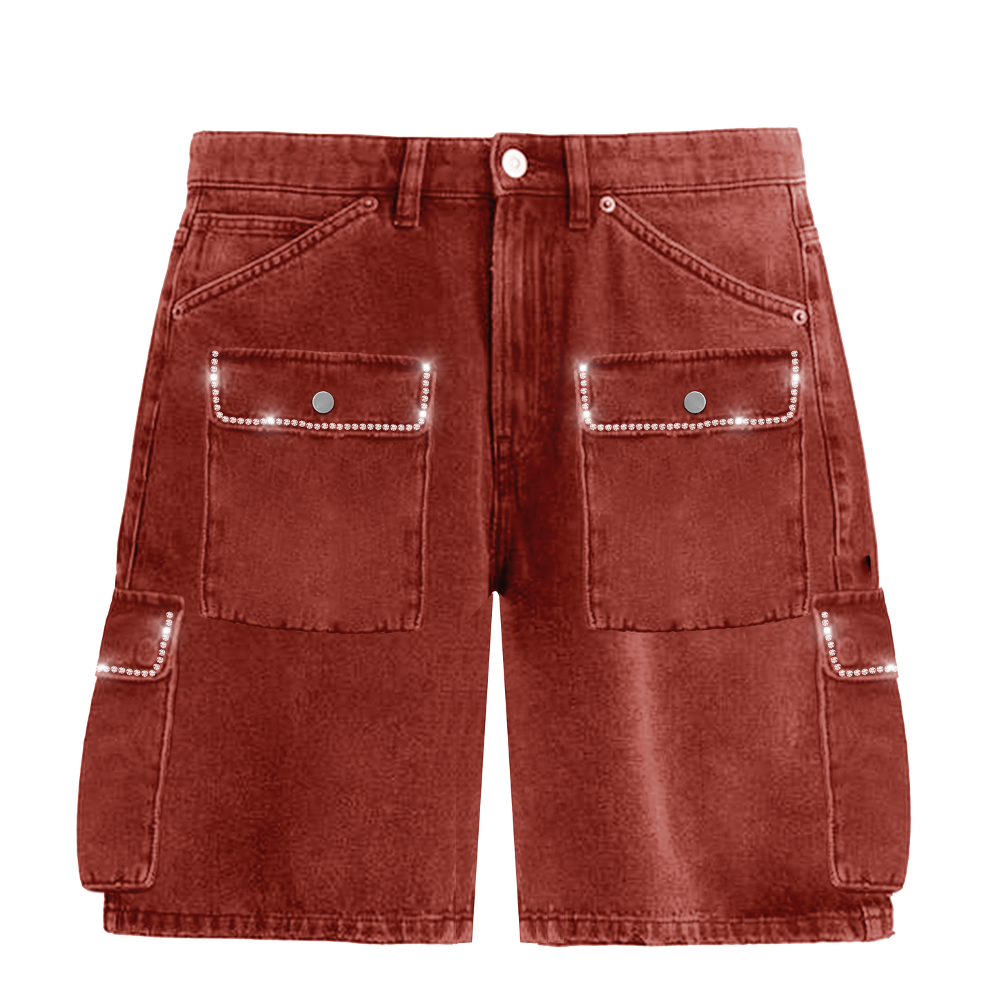 prestige rhinestone set shorts