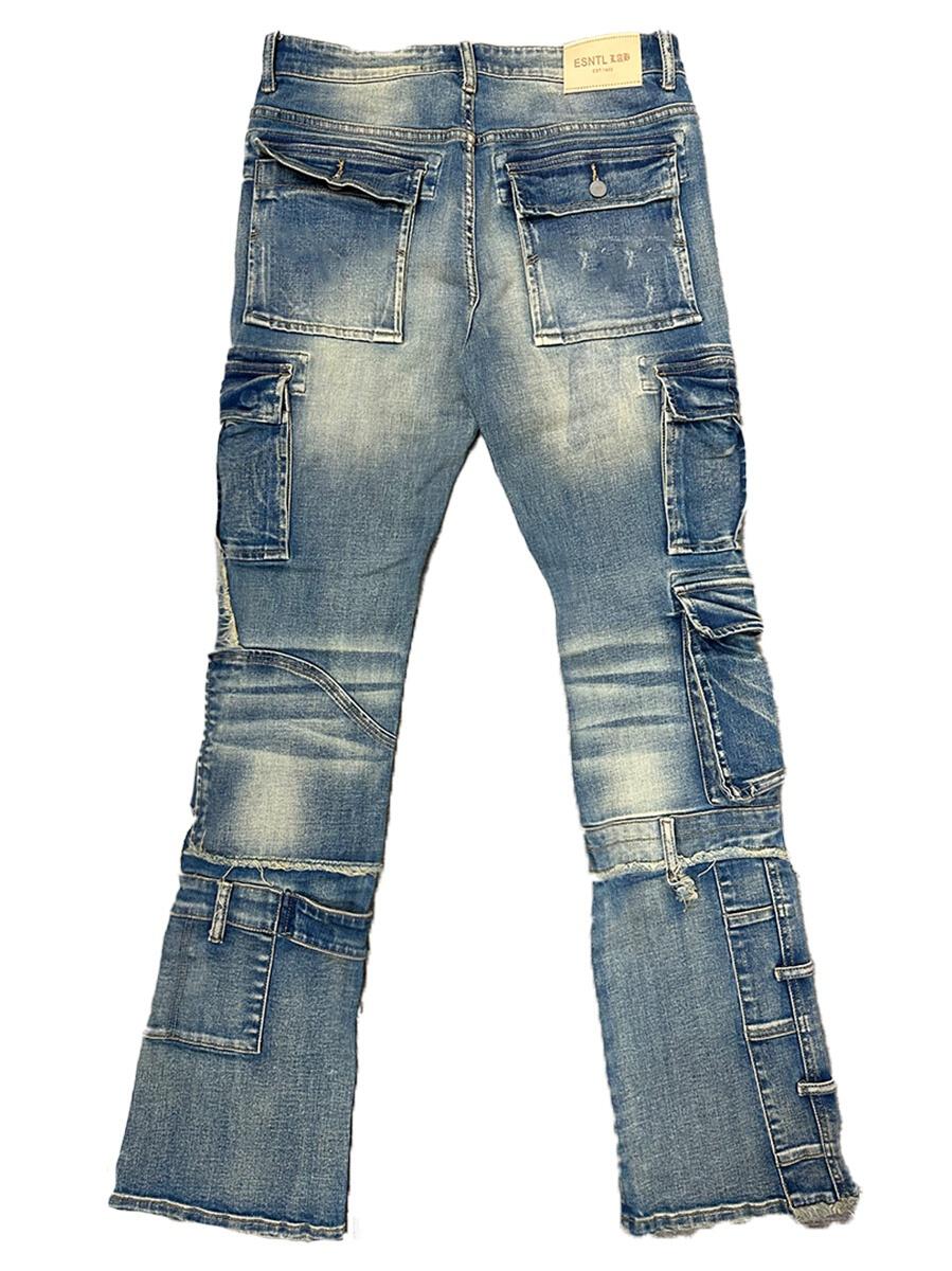 esntl lab lupin cargo stacked jeans