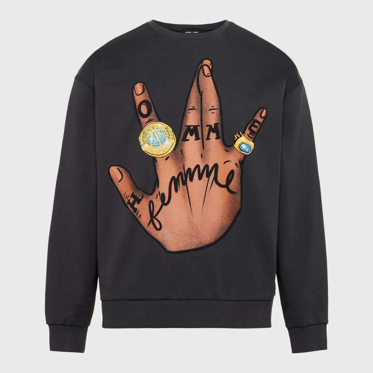 homme femme crewneck
