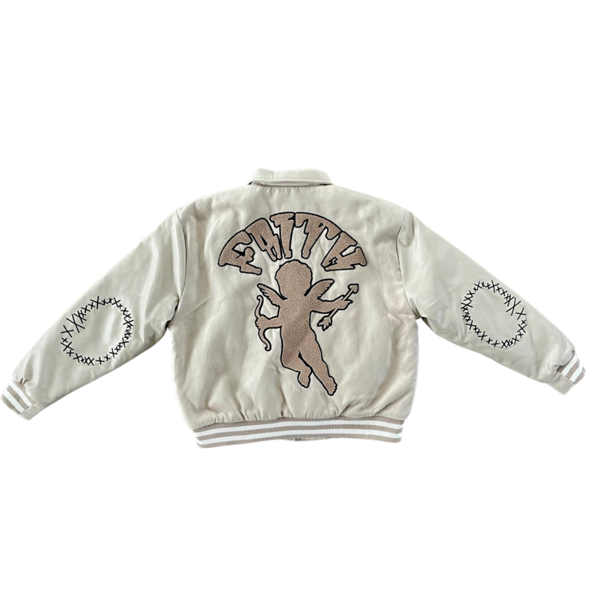 faith varsity jacket