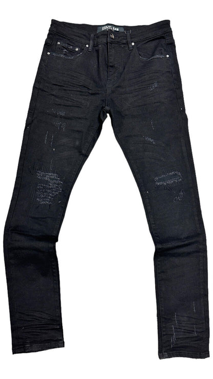 ESNTL Lab Jet Black Jeans