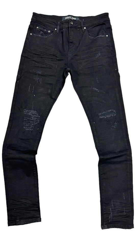 ESNTL Lab Jet Black Jeans