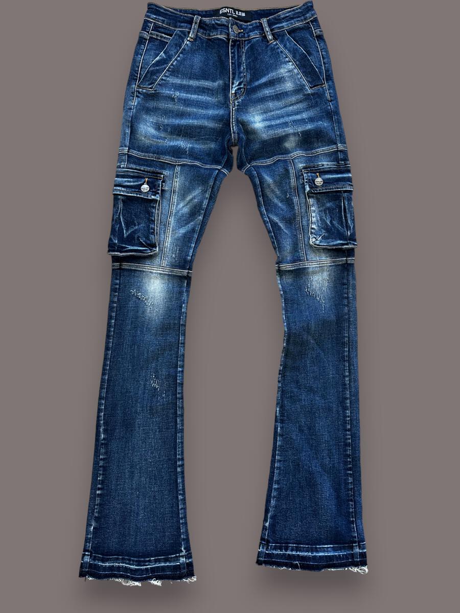 esntl lab cougar dark blue jeans