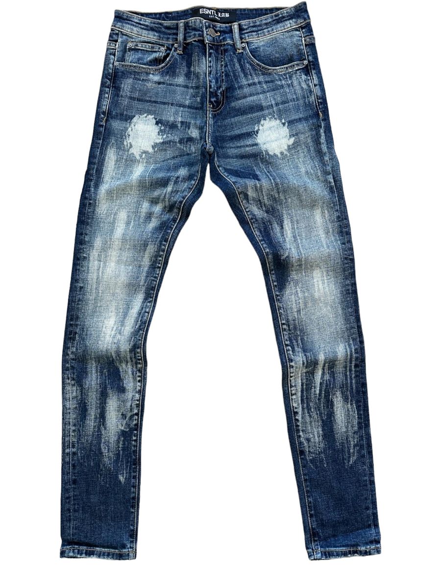 esntl lab capo acid wash jeans