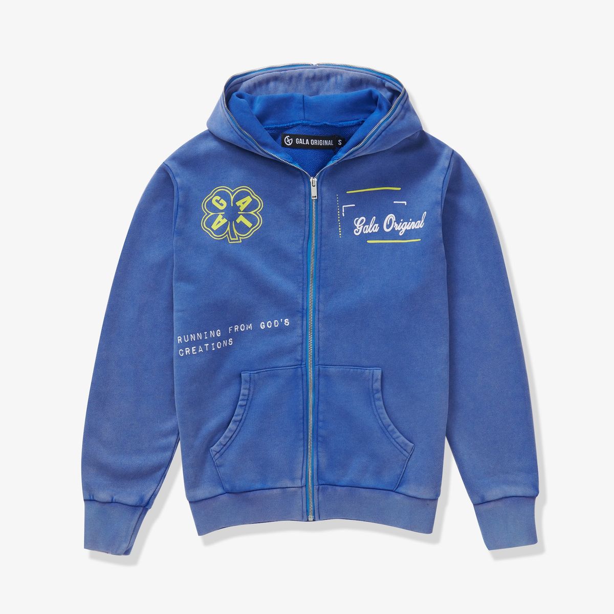 gala blue zip up