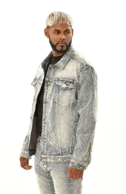 Embellished Blue Jean Jacket
