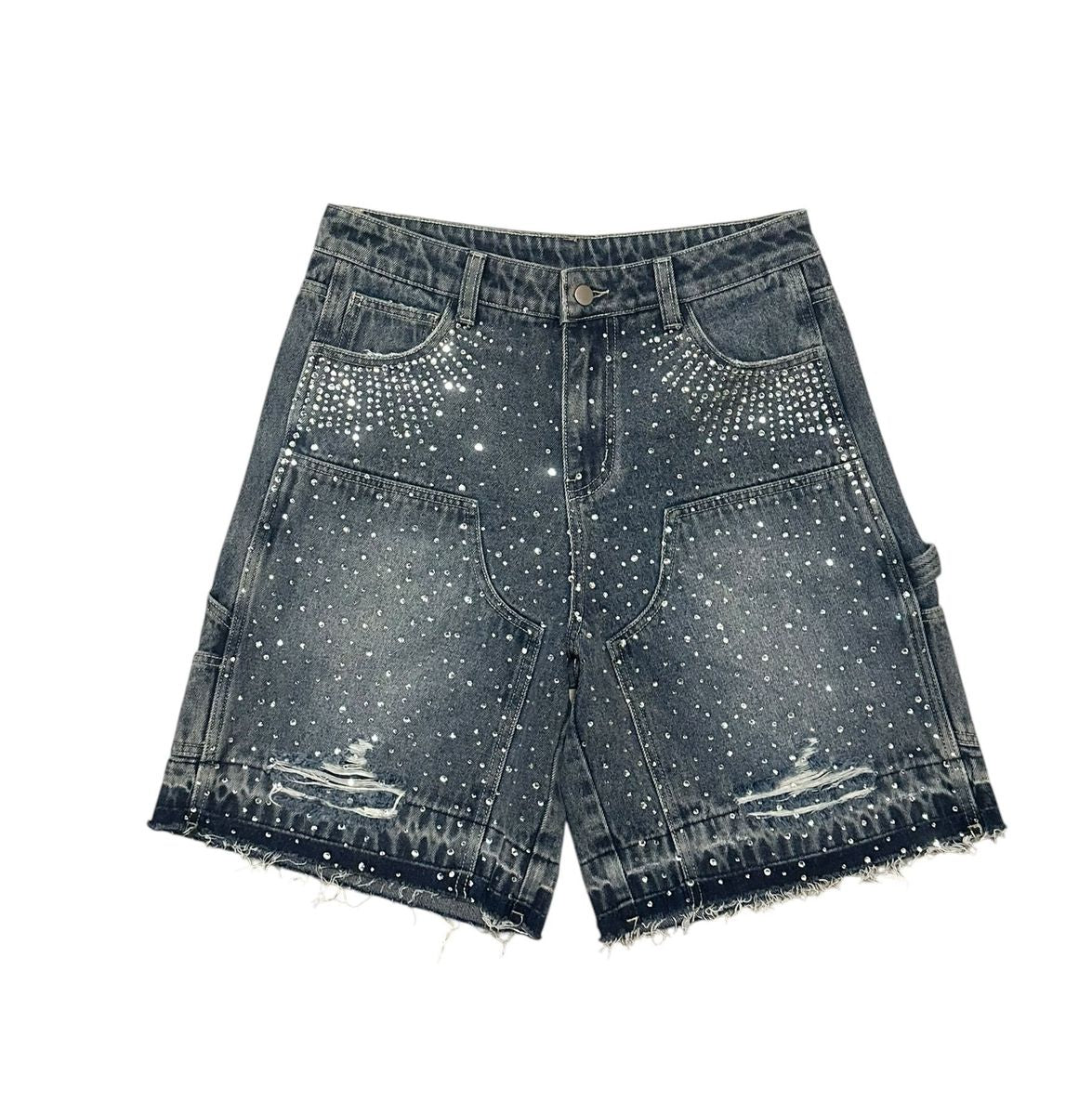 heritage blue wash jean shorts
