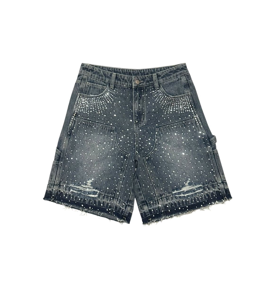 heritage blue wash jean shorts