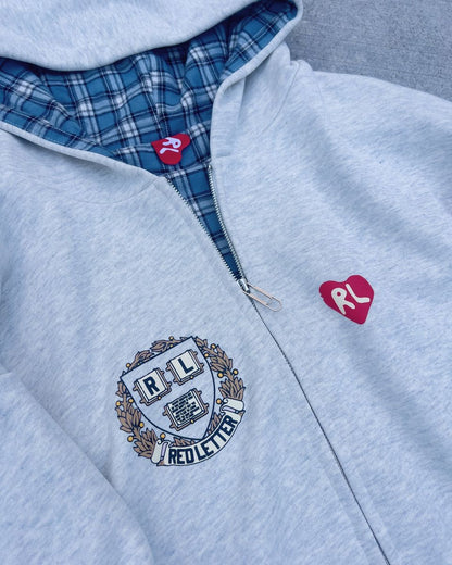 Red Letter Scattered Zip Up
