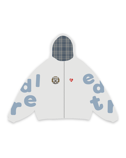 Red Letter Scattered Zip Up