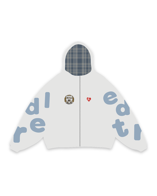 Red Letter Scattered Zip Up
