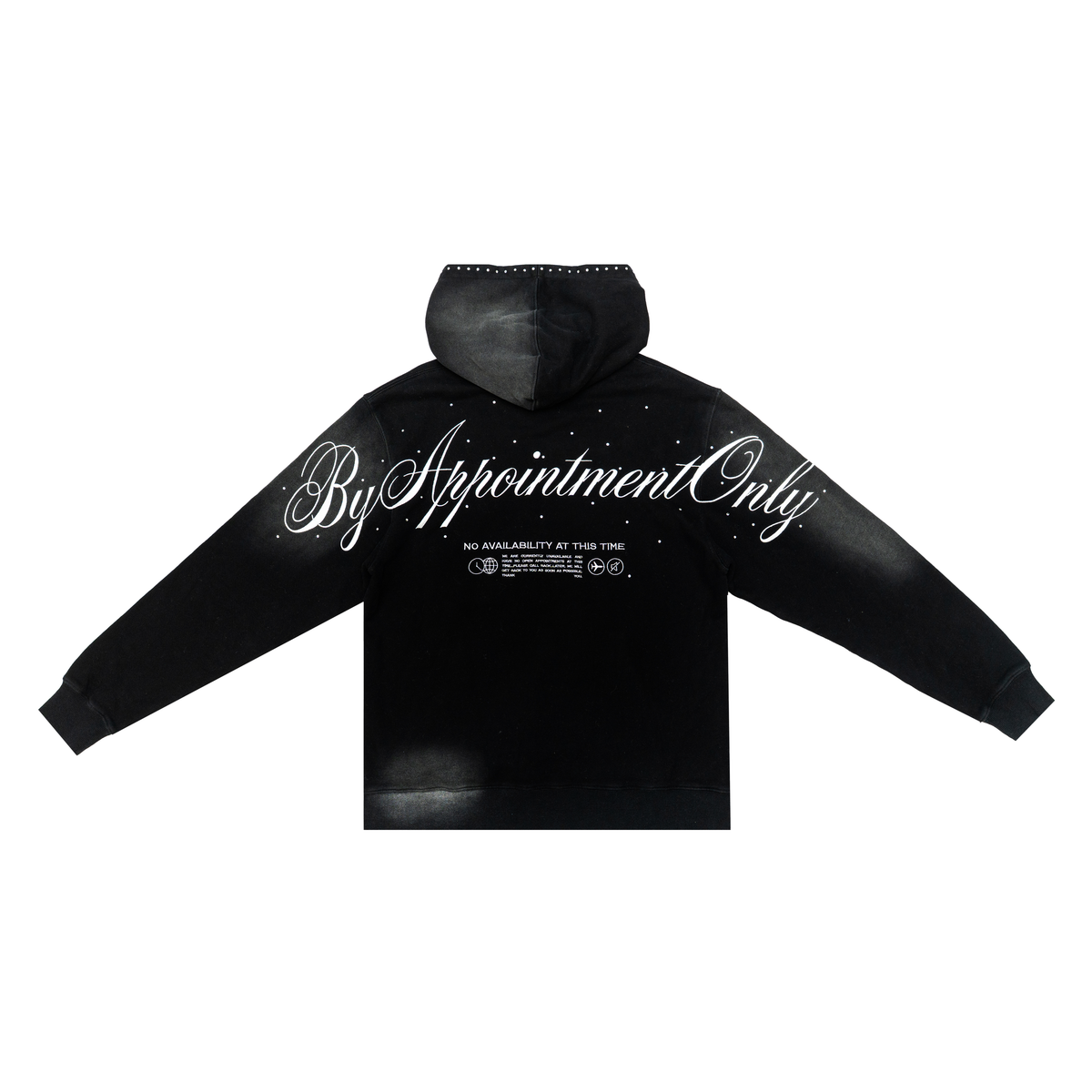 appt only black obsidian hoodie