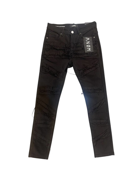 Anom Zigzag Skinny Denim