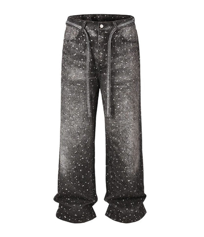 Undeveloped Noir Rhinestone Denim