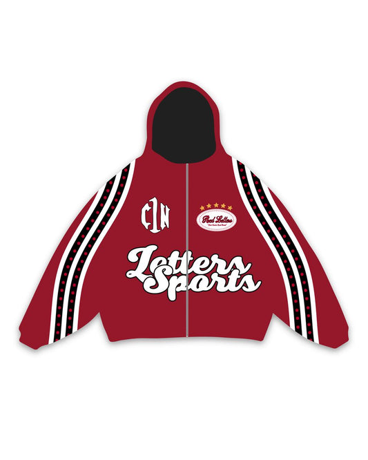 Red Letters “C1N” Zip Up