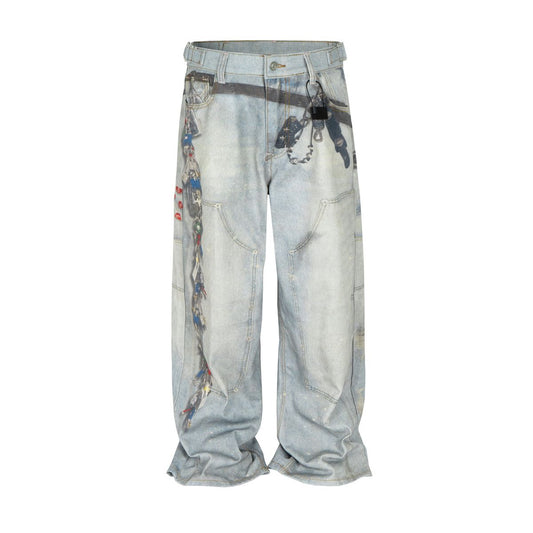 Undeveloped Wideboy Padlock Denim