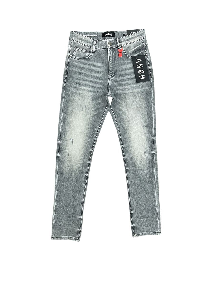 anom grey wash skinny jeans
