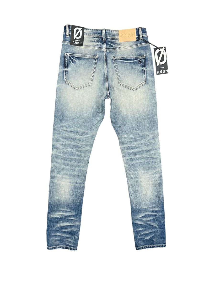 anom blue wash skinny jeans