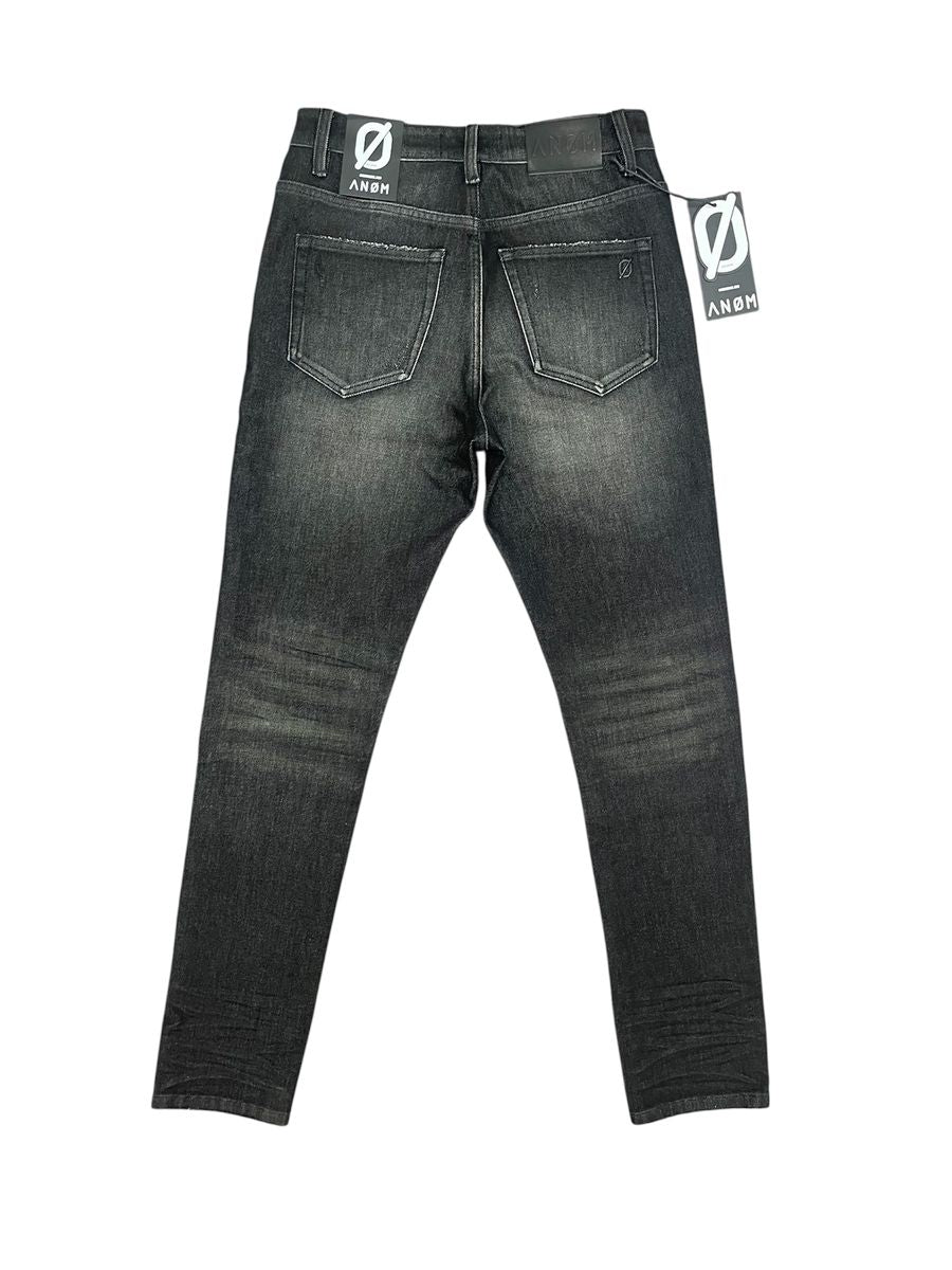 anom black wash skinny jeans