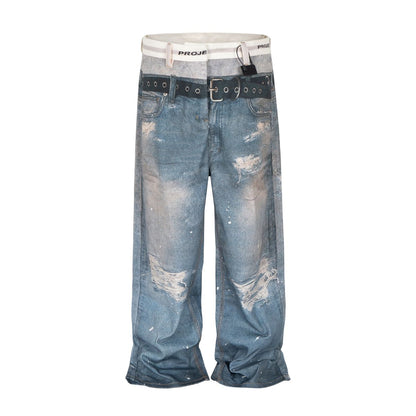 Undeveloped Wideboy Sagged Denim