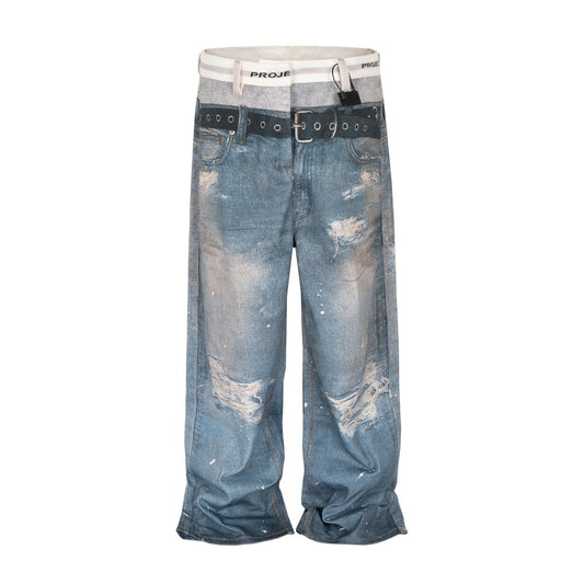 Undeveloped Wideboy Sagged Denim