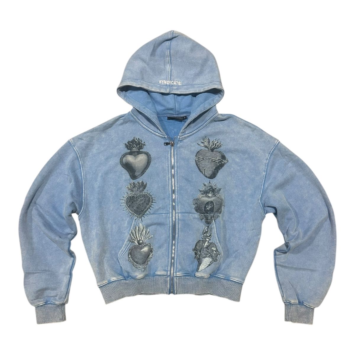 syndicate “hearts” zip up