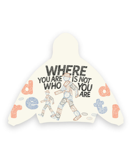 Red Letter Scattered Zip Up