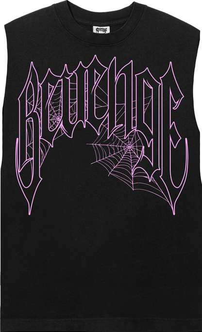 Revenge “Web Cross” Sleeveless Tee