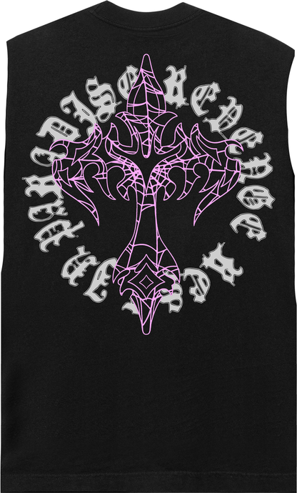 Revenge “Web Cross” Sleeveless Tee