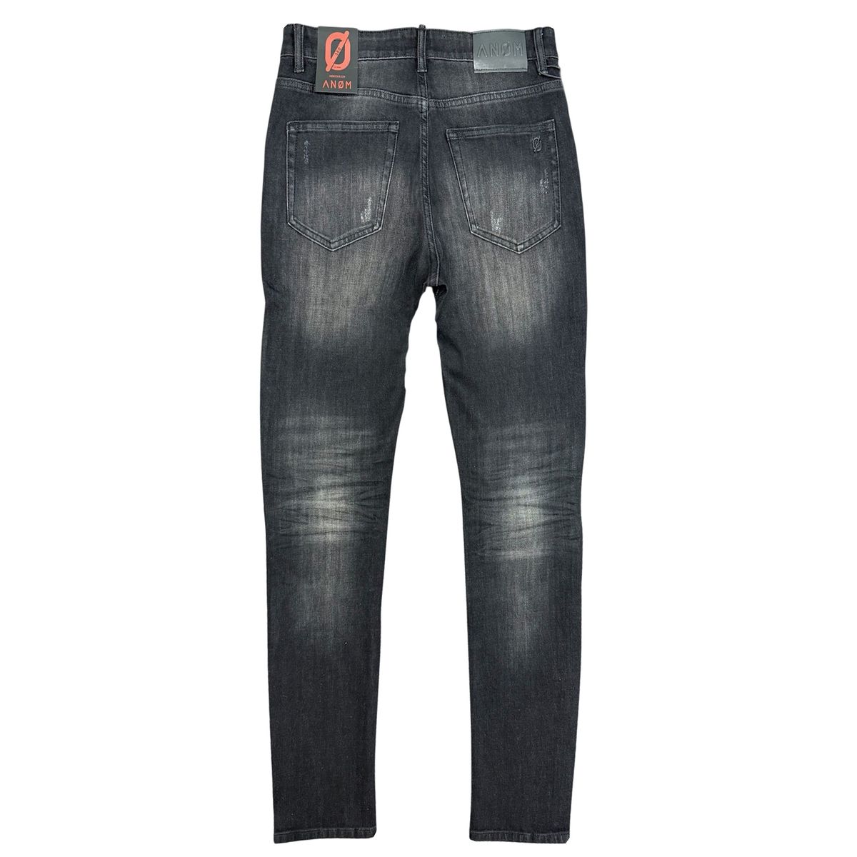 anom black wash skinny jeans