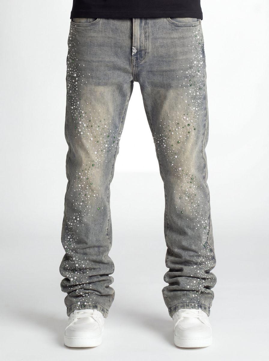 guapi olive pearl denim jeans