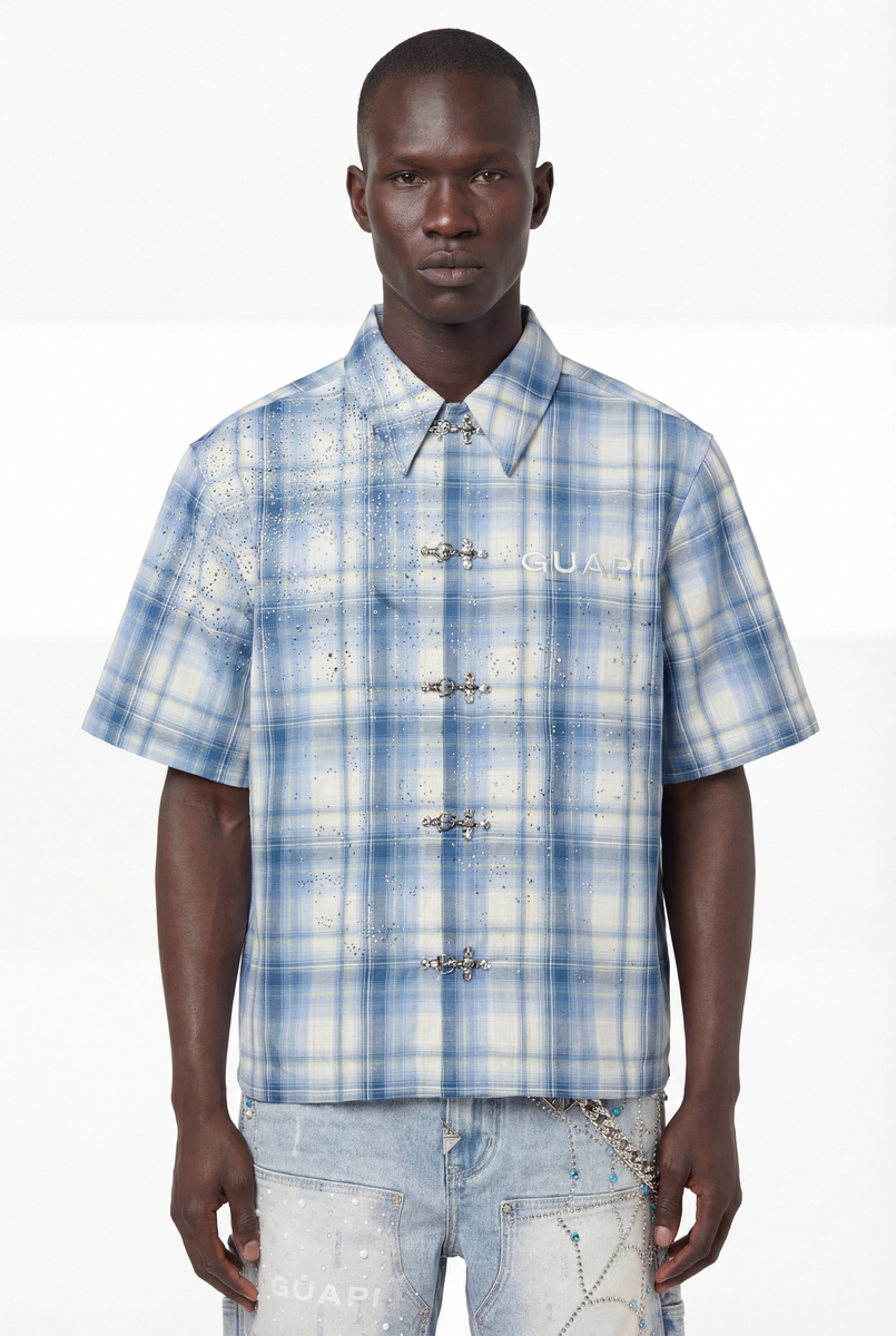 guapi glacier plaid tee