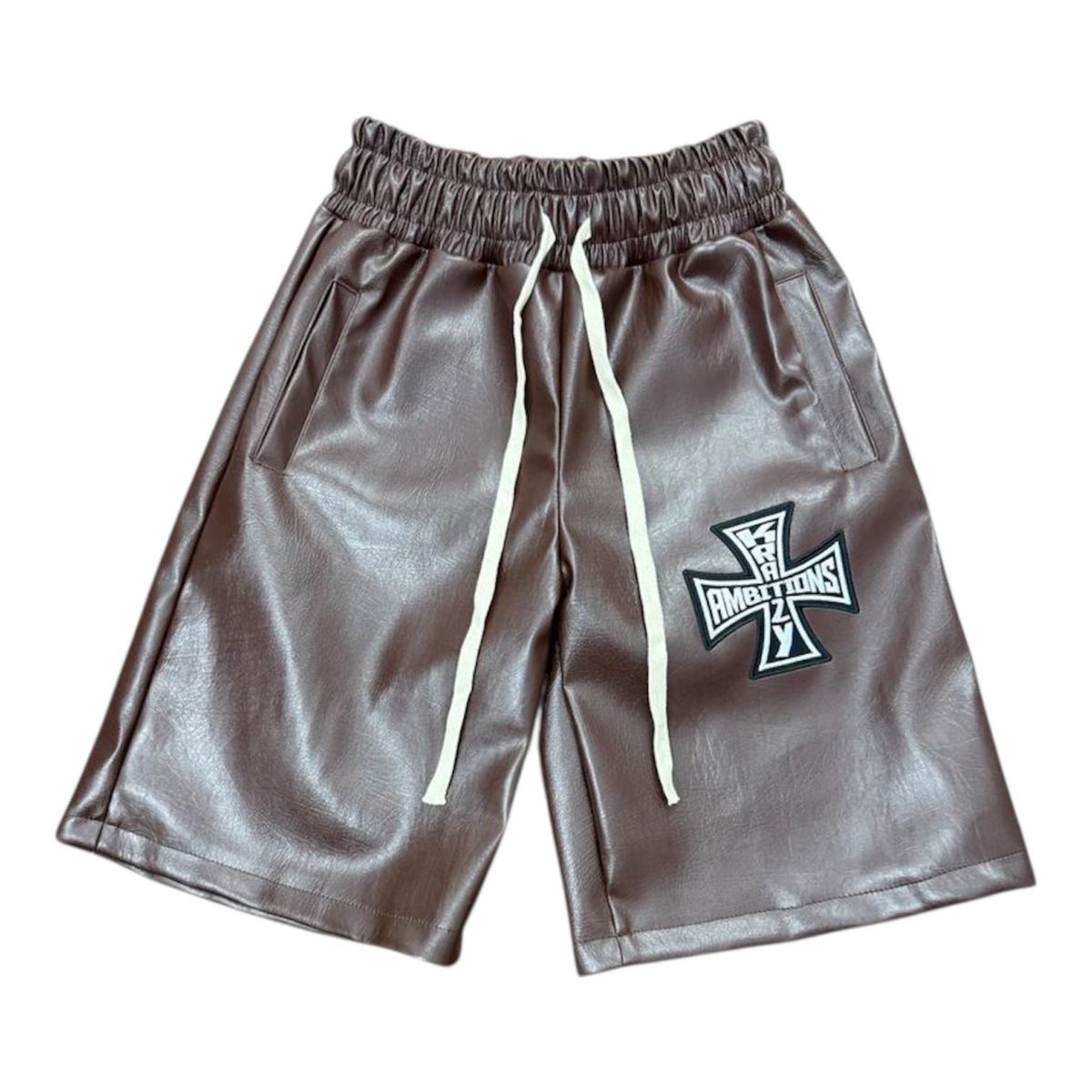 kza leather shorts
