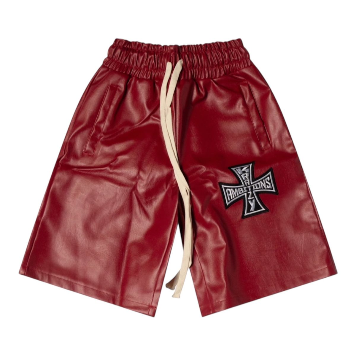 kza leather shorts