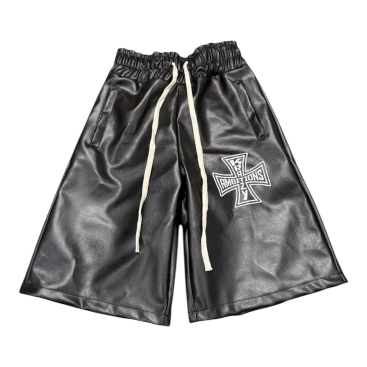 kza leather shorts