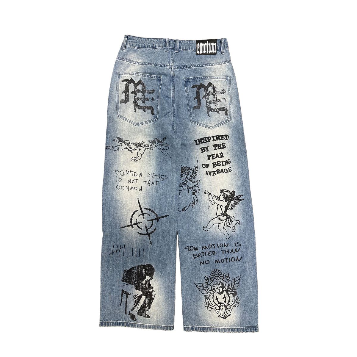 mixed emotion "canvas" denim jeans