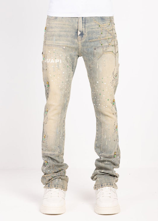 Guapi Emerald Spider Denim Jeans
