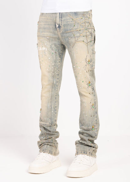 Guapi Emerald Spider Denim Jeans