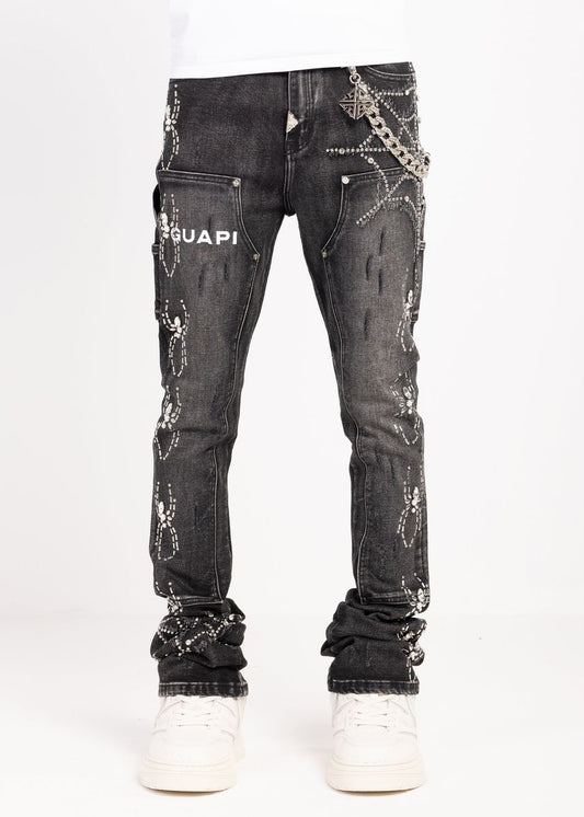 Guapi Obsidian Spider Denim Jeans