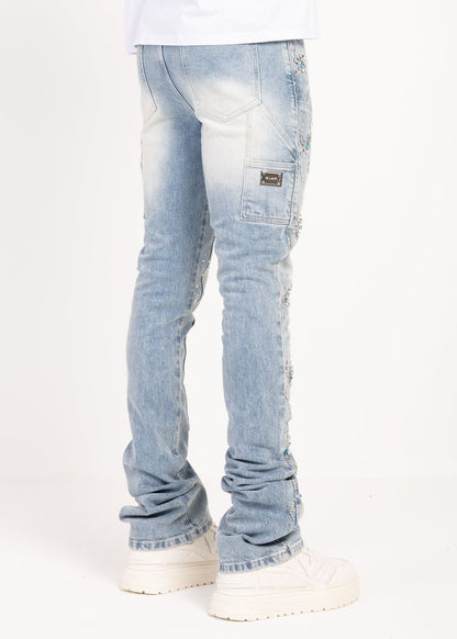 Guapi Aqua Spider Denim Jeans