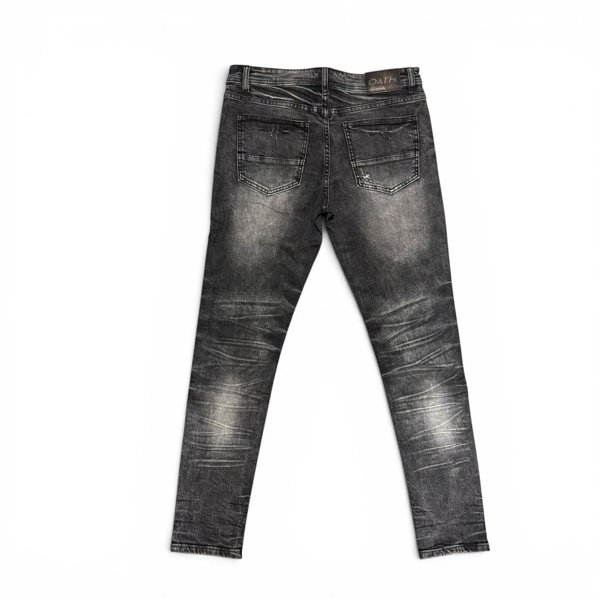 oath black wash jeans
