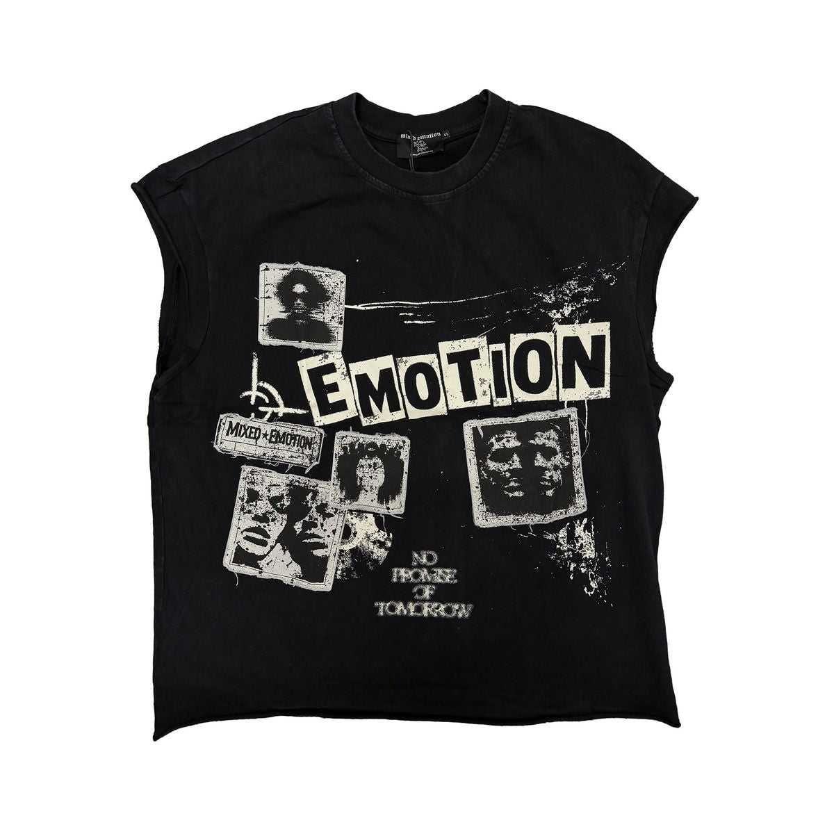 mixed emotion 'newspaper' tee