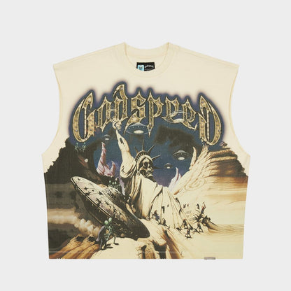 Godspeed Landing Sleeveless Tee