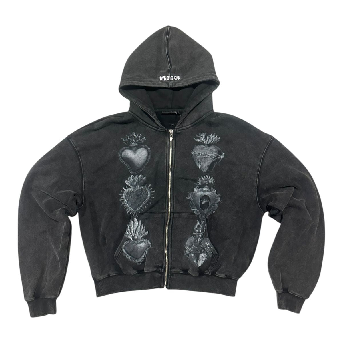 syndicate “hearts” zip up