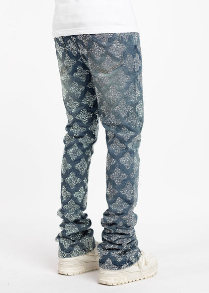 Guapi Vintage Blue Embellished Denim